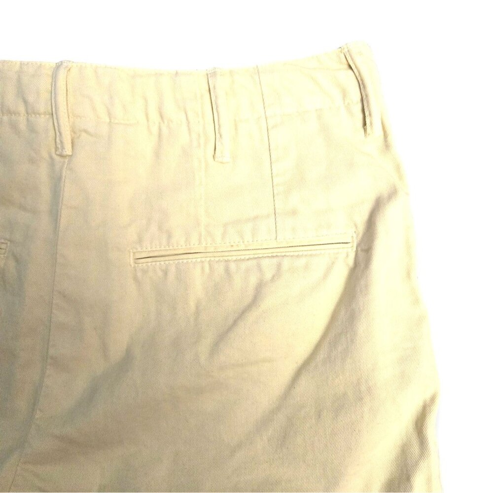 Re/Done 90's Trouser Shorts in Washed Buttercream Yellow 27 NWT MSRP $225 - Picture 5 of 7
